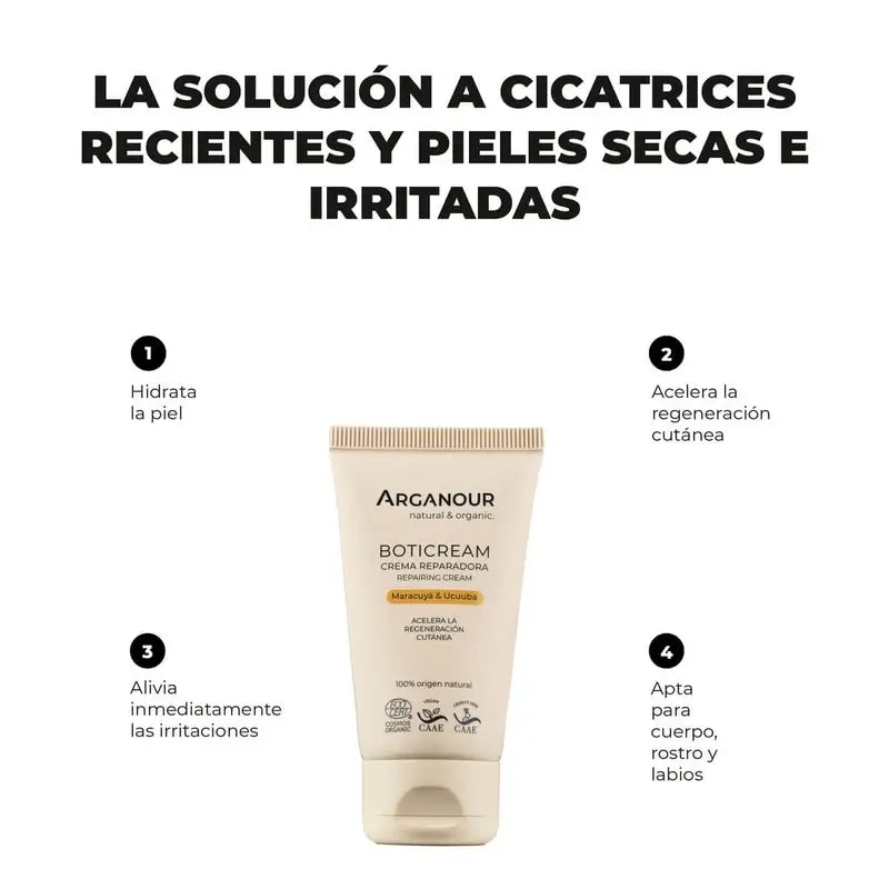 Boticream Arganour Crema Riparatrice Corpo, 40 Ml
