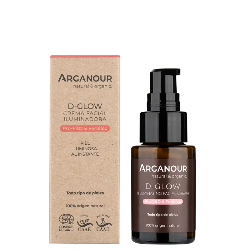 Arganour D-Glow - Crema viso illuminante, 30 Ml