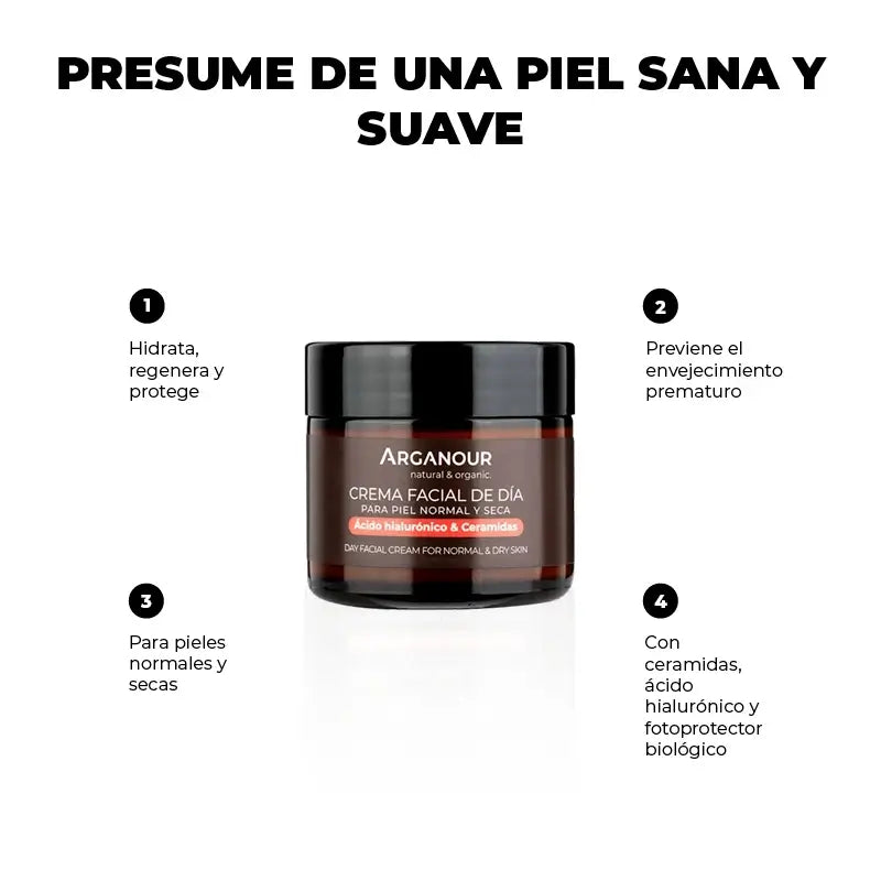 Arganour Crema viso anti-età, 50 Ml