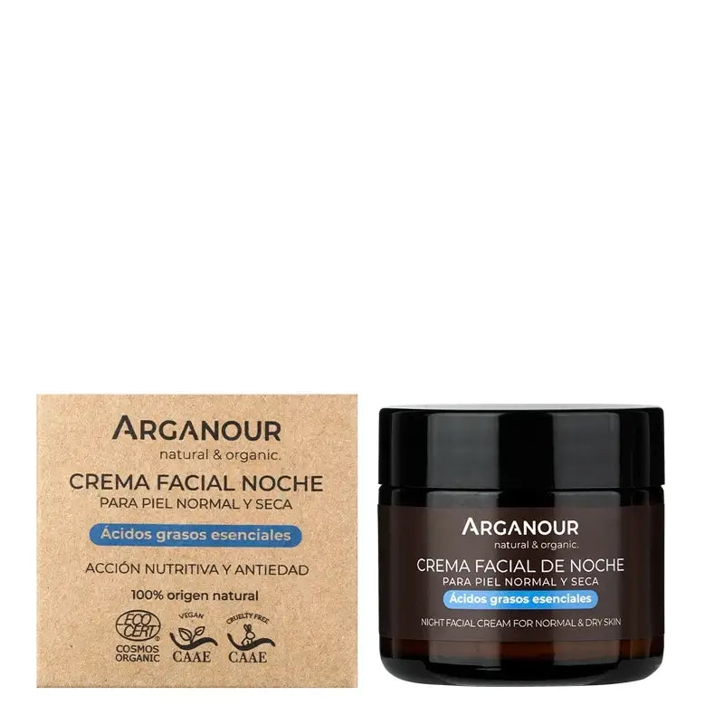 Arganour Crema viso anti-età notte, 50 Ml