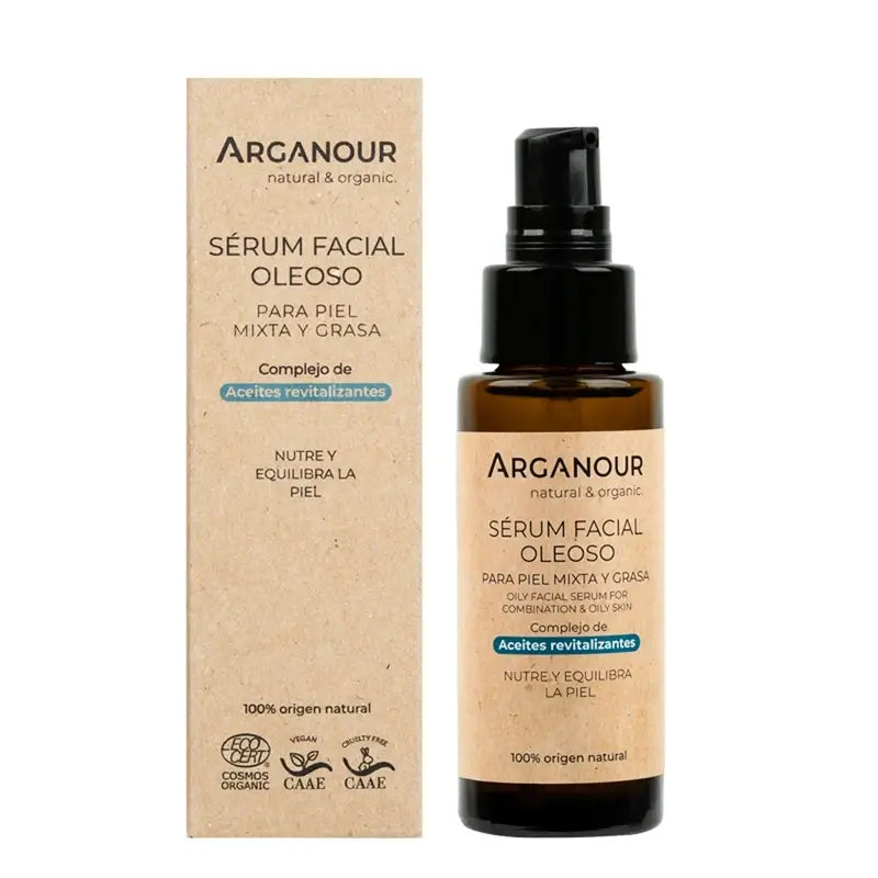 Arganour Siero Viso Nutriente Pelle Grassa/Mista, 50 Ml