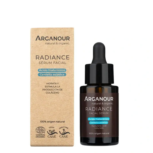 Arganour Siero Viso Radioso Acido Ialuronico e Centella Asiatica, 30 Ml