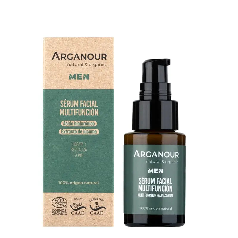 Arganour Gel Viso Multifunzionale Uomo, 30 Ml