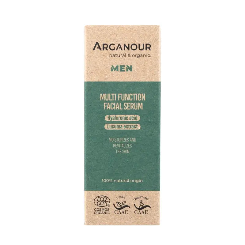 Arganour Gel Viso Multifunzionale Uomo, 30 Ml