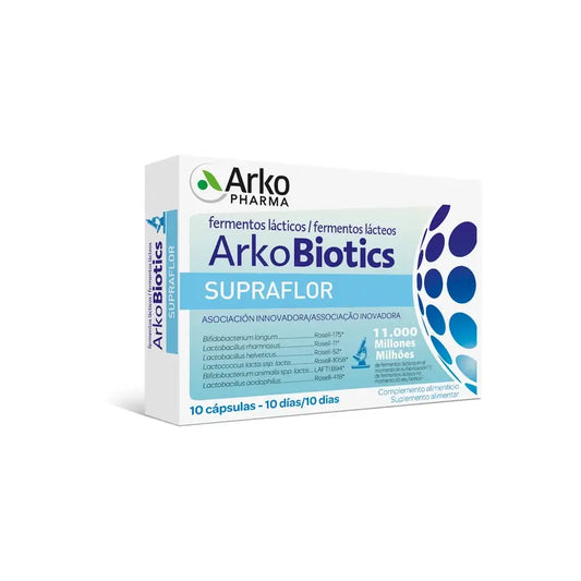 Arkopharma Arkobiotics Supraflor Adulti, 10 capsule