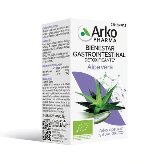 Arkopharma Arkocápsulas Aloe Vera Bio, 30 capsule