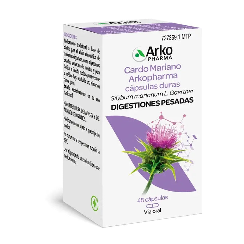 Arkopharma Arkocápsulas Cardo mariano, 45 capsule