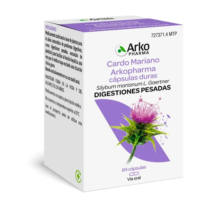 Arkopharma Arkocápsulas Cardo mariano, 84 capsule