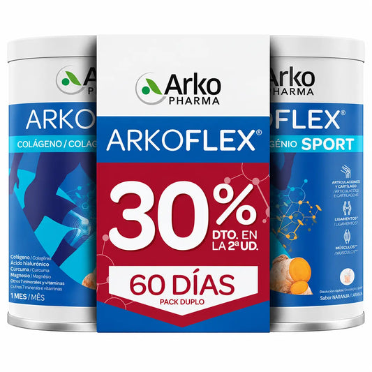 Arkoflex Collagene Sport in polvere, confezione da 2 x 390 g (2ª unità 30%), 780 g