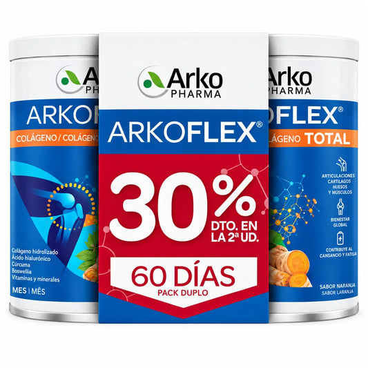 Arkoflex Collagene Totale in polvere, confezione da 2 x 390 g (2ª unità 30%), 780 g