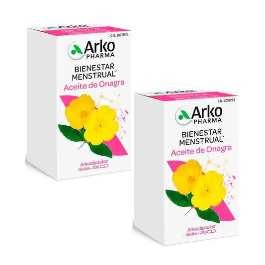 Arkopharma Arkocápsulas Olio di enotera, 2 x 200 capsule