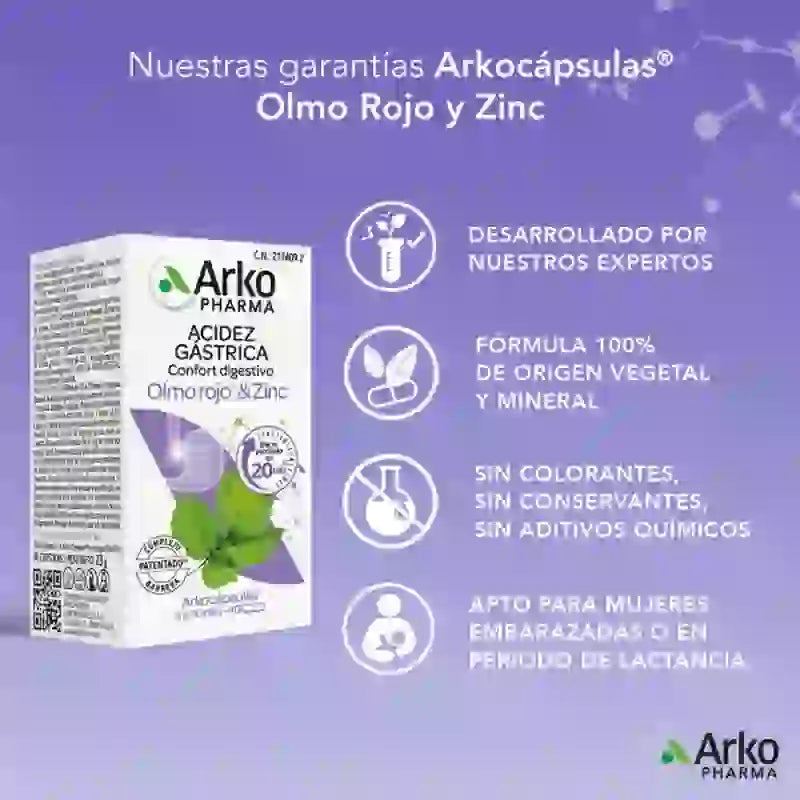 Arkopharma Arkocápsulas Bruciore di stomaco, 40 capsule