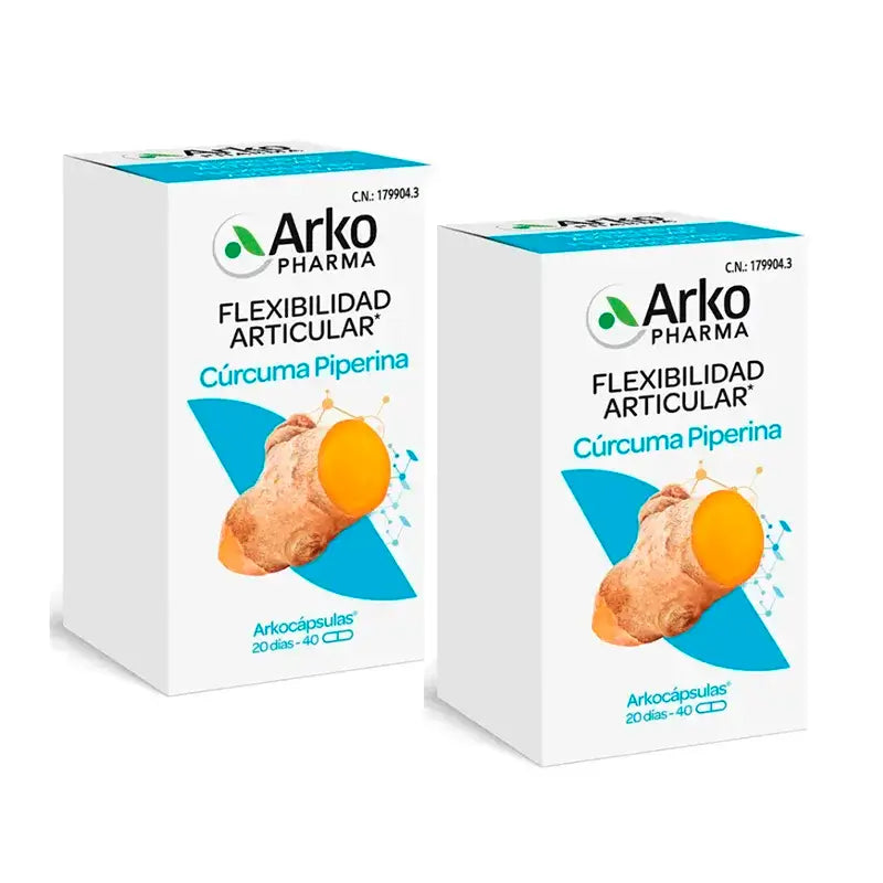 Arkopharma Arkocápsulas Curcuma Bio, 2x40 capsule