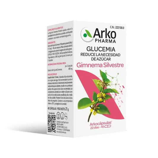 Arkopharma Arkocápsulas Gymnema Silvestre, 45 capsule