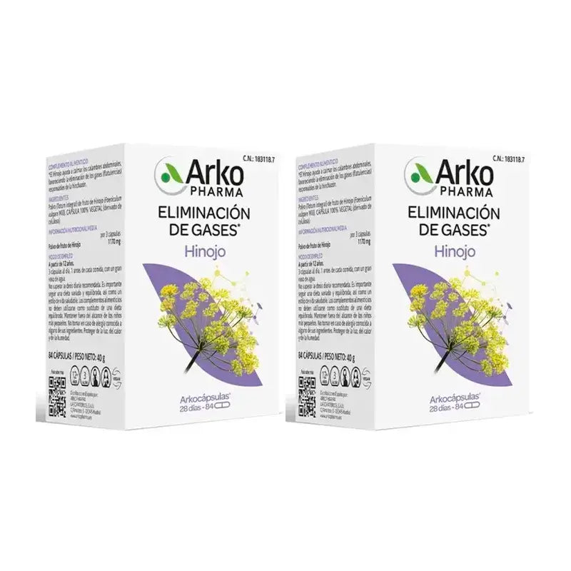 Arkopharma Arkocápsulas Fennel, 2X84 Capsules