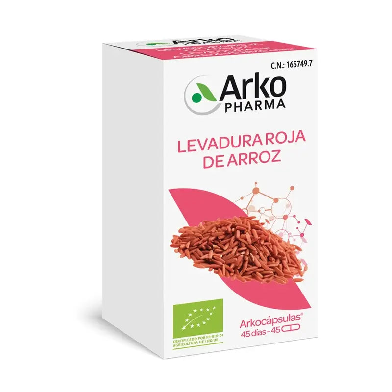 Arkopharma Arkocápsulas Lievito di riso rosso, 45 capsule biologiche