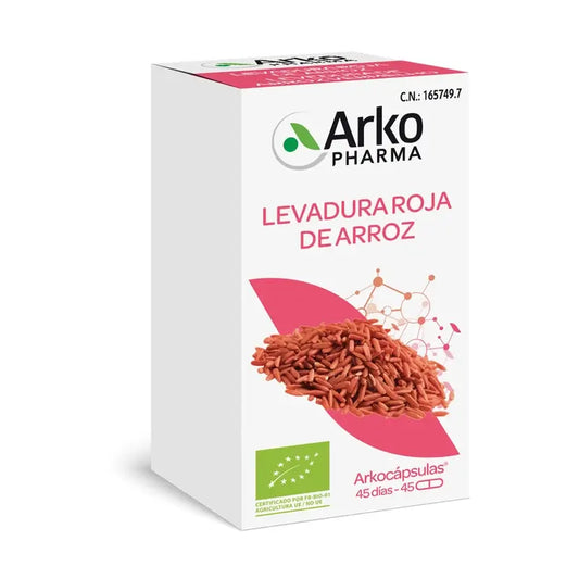 Arkopharma Arkocápsulas Lievito di riso rosso, 45 capsule biologiche