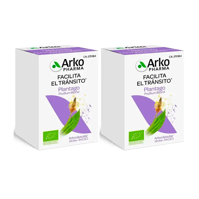 Arkopharma Arkocápsulas Plantago Bio, 2X84 Capsule