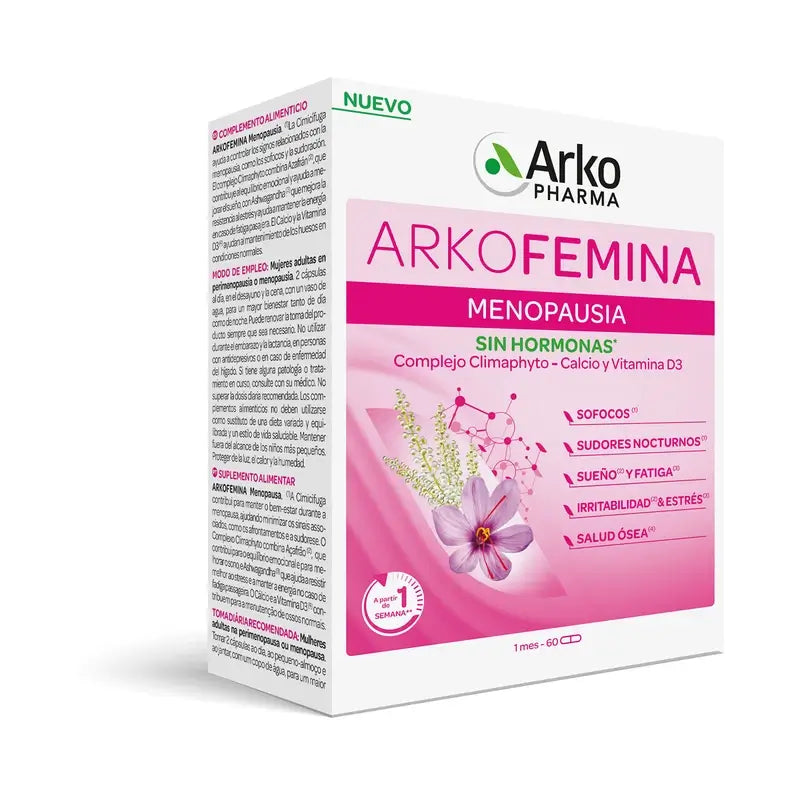 Arkopharma Arkofémina Menopausa, 60 capsule