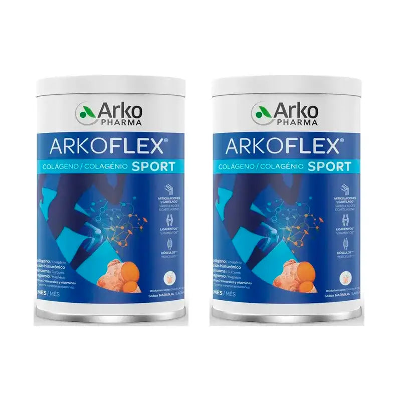 Arkopharma Arkoflex DoleXpert Collagene al gusto di arancia, 2X390 g