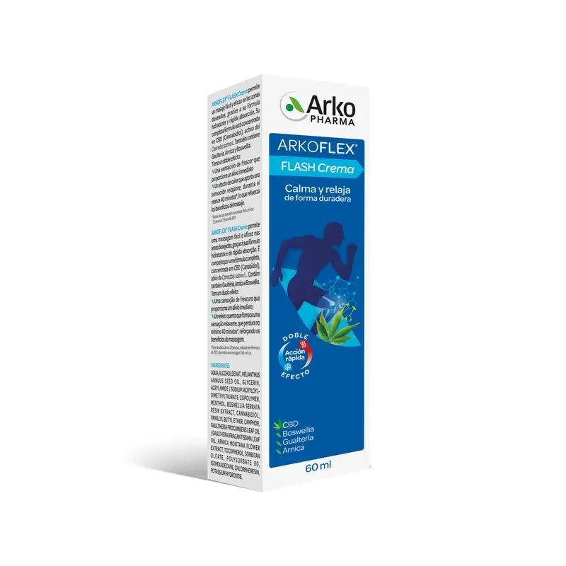 Arkopharma Arkoflex Flash CBD Crema riscaldante, 60 ml