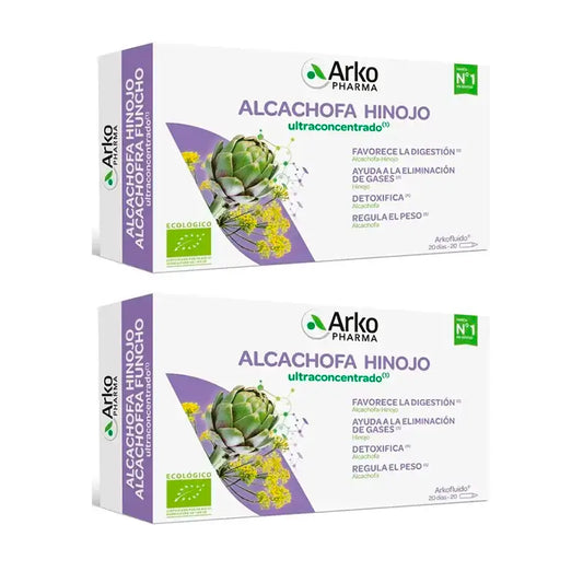 Arkopharma Arkofluido Carciofo - Finocchio Ultraconcentrato, 2X20 fiale