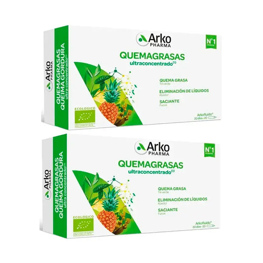 Arkopharma Arkofluido Bruciagrassi Ultraconcentrato, 2X20 Fiale