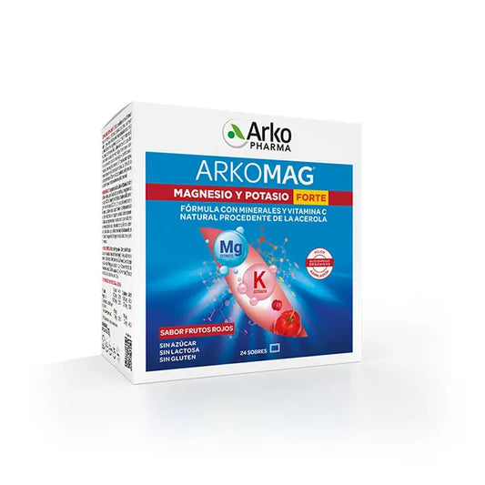 Arkopharma Arkomag Magnesio e Potassio Forte, 24 bustine
