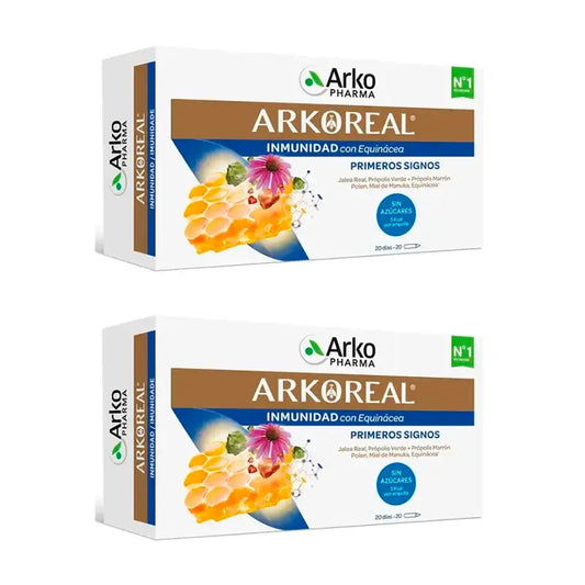 Arkopharma Arkoreal Pappa reale Immunità senza zucchero, 2X20 fiale