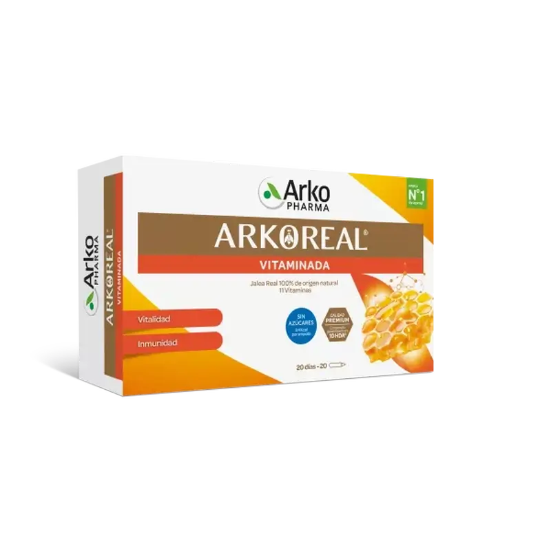 Arkopharma Arkoreal Vitadefensas Pappa Reale Senza Zucchero, 20 fiale