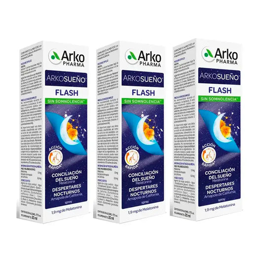 Arkopharma Arkosueño Flash Spray Sublinguale, 3X20Ml