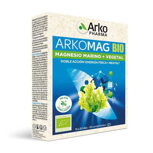 Arkopharma Arkomag BIO Marine + Plant Magnesium, 30 compresse