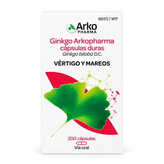 Arkopharma Arkocápsulas Ginkgo Biloba, 200 capsule