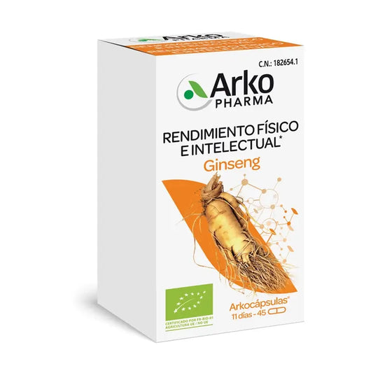 Arkopharma Arkocápsulas Ginseng Bio, 45 capsule
