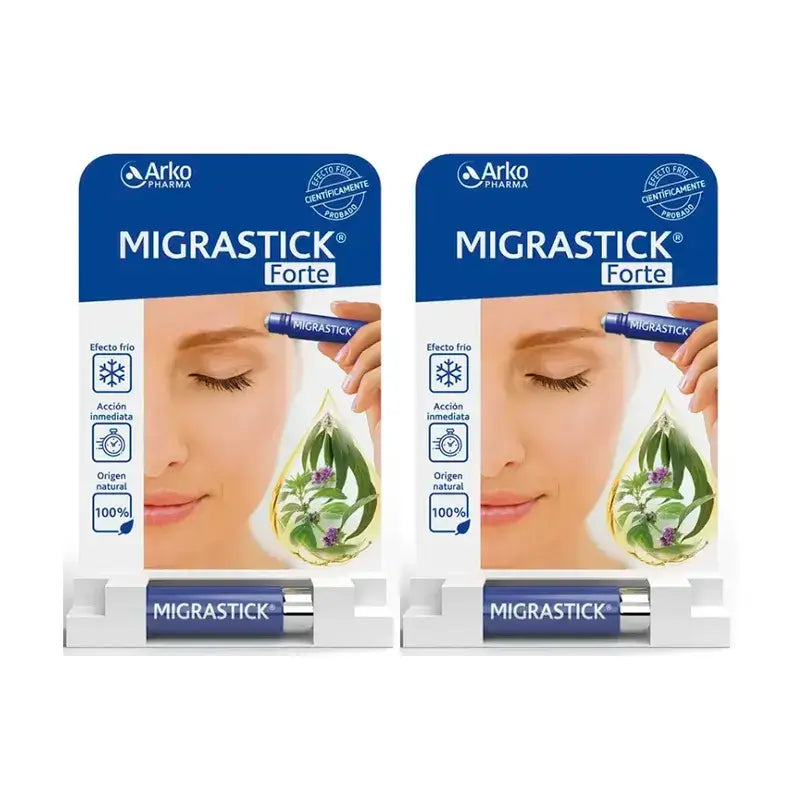 Arkopharma Migrastick Forte Roll-On Mal di testa, 2X3Ml
