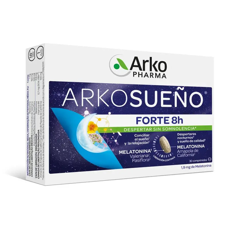 Arkopharma Arkosueño Forte 8H Bilayer, 30 compresse