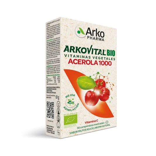 Arkopharma Arkovital Acerola 1000 Vitamina C, 30 compresse