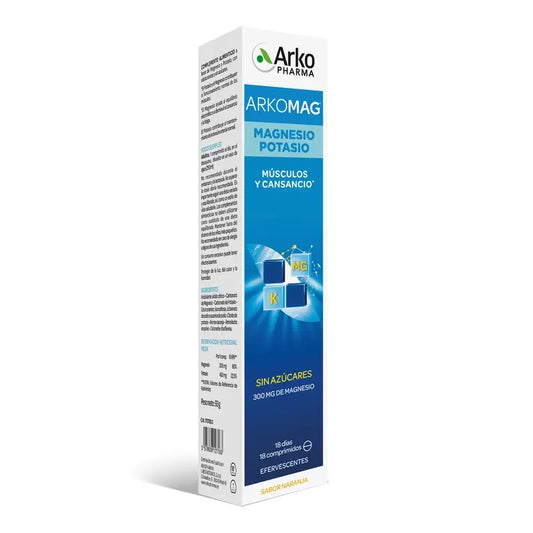 Arkopharma Arkomag Magnesio Potassio, 18 compresse effervescenti
