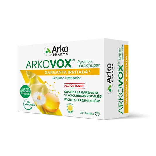 Arkovox Pastiglie al miele e limone, 24 pezzi