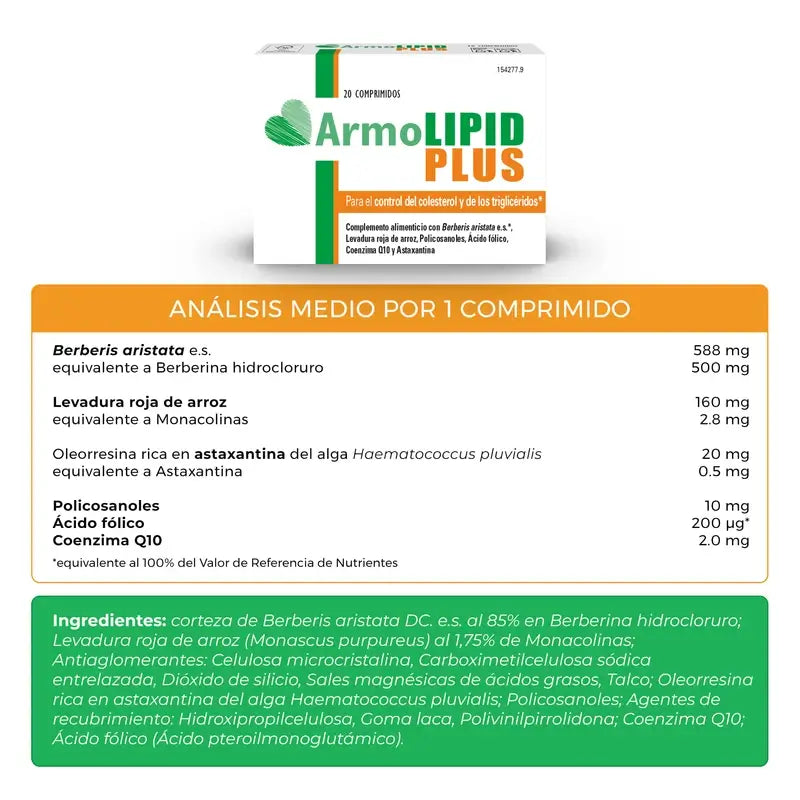 Armolipid Plus Colesterolo, 2 x 20 compresse