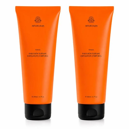 Arturo Alba Emulsione esfoliante sublime per il corpo, 200 ml, confezione da 2