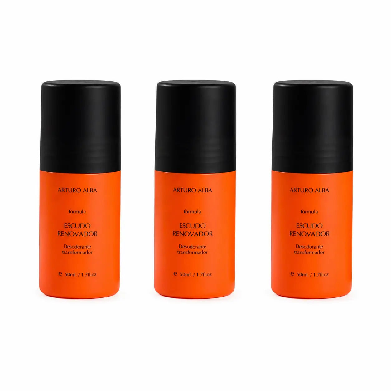 Arturo Alba Escudo Renovador Deodorante Trasformante, 50 ml, confezione da 3