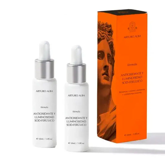 Arturo Alba Sod-Ferulic Formula antiossidante e illuminante, confezione da 2 x 30 ml