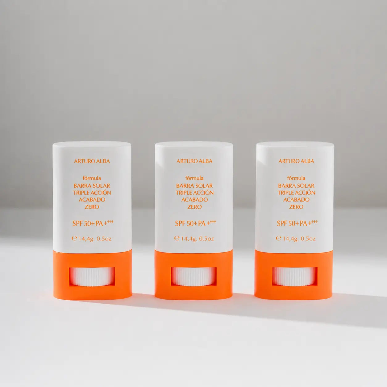 Arturo Alba Formula Tripla Azione Rossetto Finish Zero 50+Spf 14, 4G , confezione 3