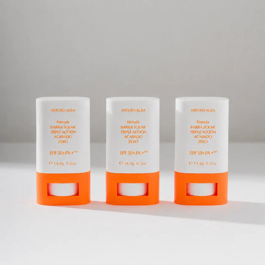 Arturo Alba Formula Tripla Azione Rossetto Finish Zero 50+Spf 14, 4G , confezione 3
