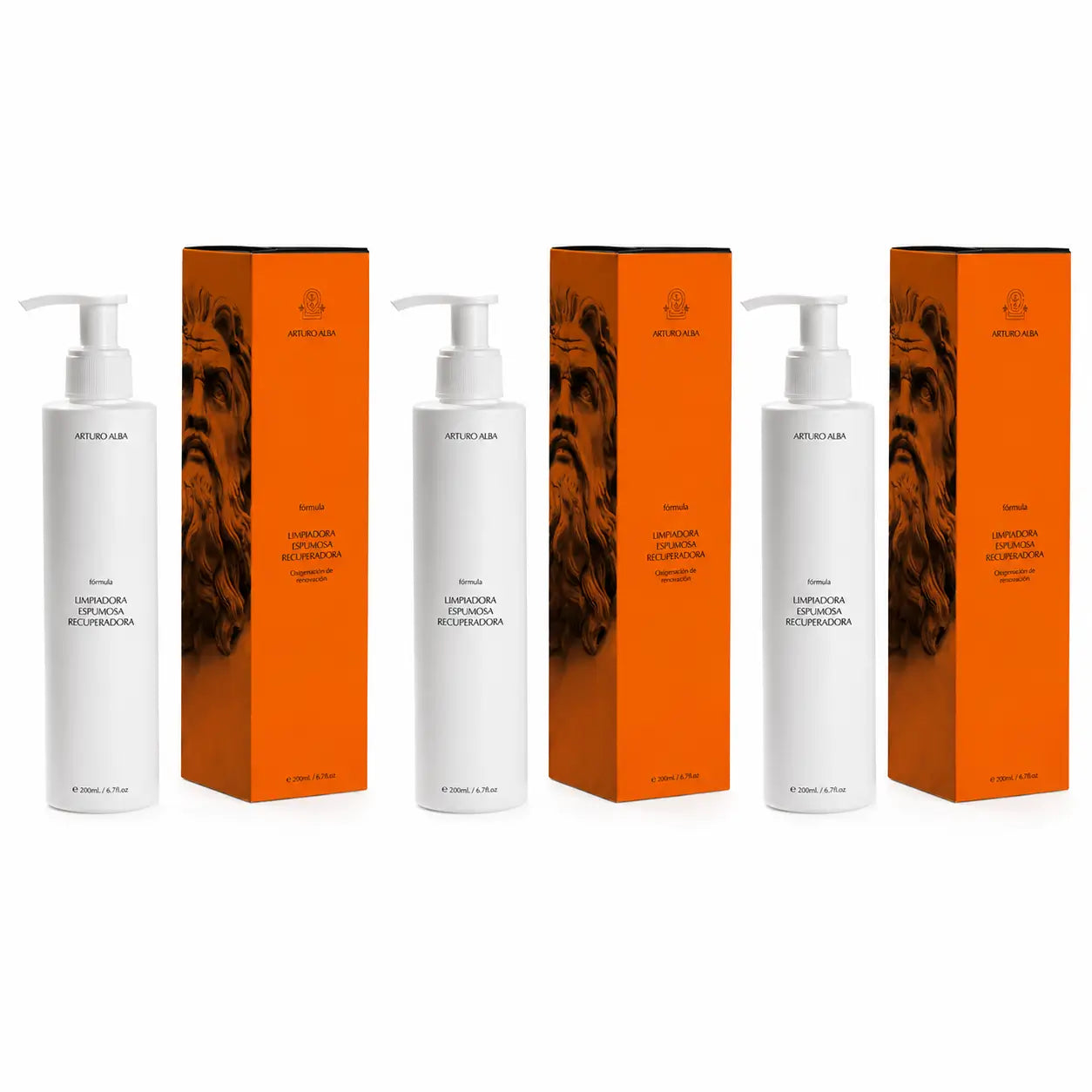 Arturo Alba Formula detergente schiumogena rigenerante 200 ml, confezione da 3