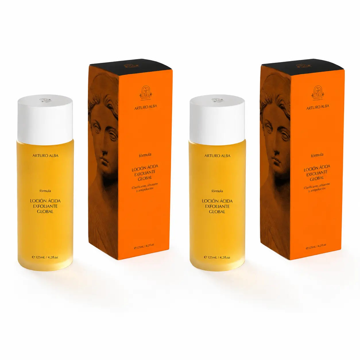 Arturo Alba Formula Lozione Esfoliante Acida Globale 125 ml, confezione da 2