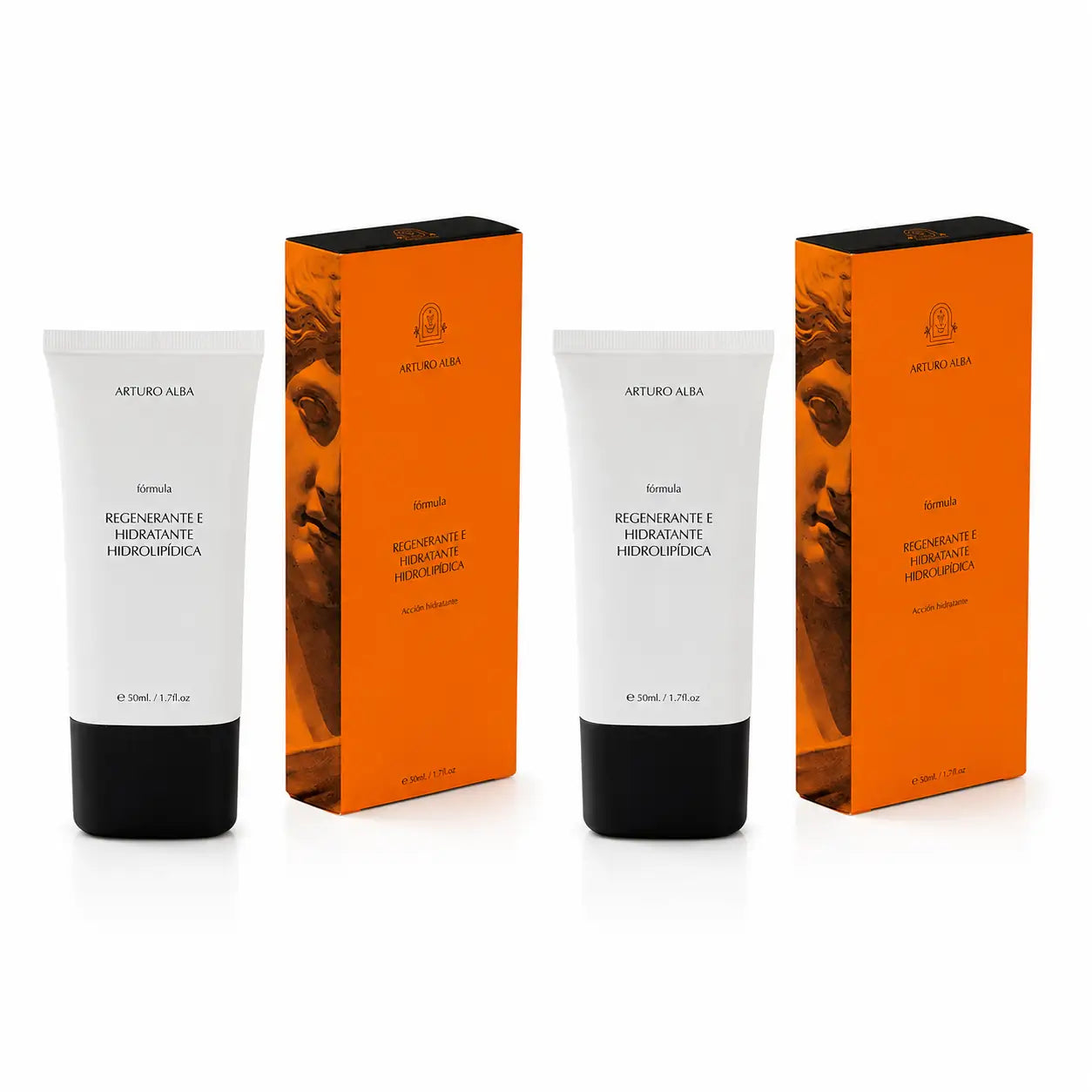 Arturo Alba Formula rigenerante e idratante idrolipidica 50 ml, confezione da 2