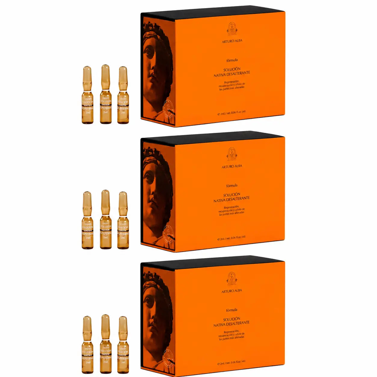 Arturo Alba Formula Soluzione Disidratante Naturale, 20 fiale da 1 ml, confezione da 3
