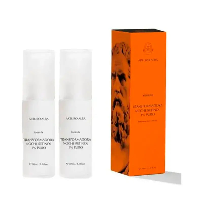 Arturo Alba Retinolo 1% Puro Formula Trasformante Notte, Confezione 2 x 30Ml
